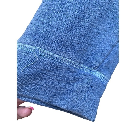 Lucky Brand | Lucky Lotus | Blue | Crochet | Terry Cloth Sweatshirt | Size:M - Picture 4 of 12